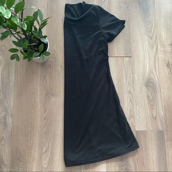 Black T-Shirt Jersey Dress - Picture 6 of 9